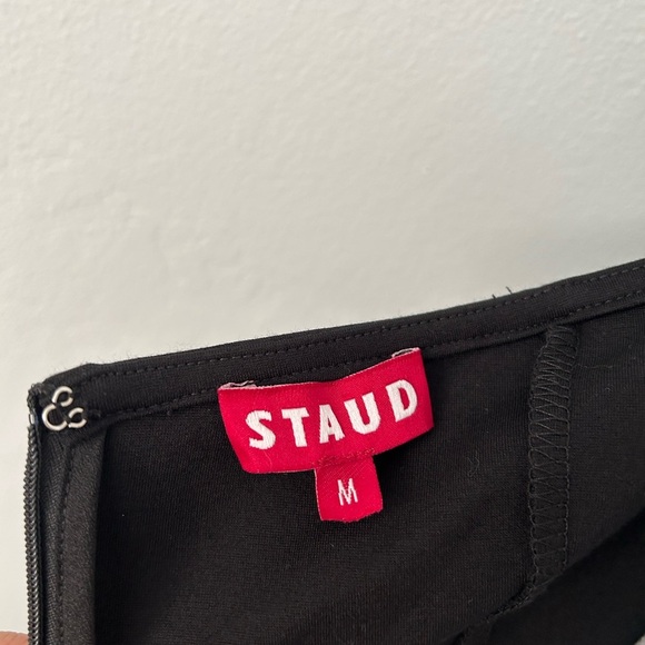 Staud Bardot Cutout Halter Dress M - Picture 10 of 10